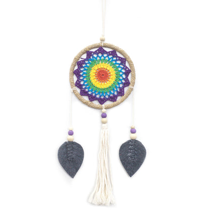 Bali Dream Catcher - Medium Rainbow Elemental Spirits - Cosmic Serenity Shop