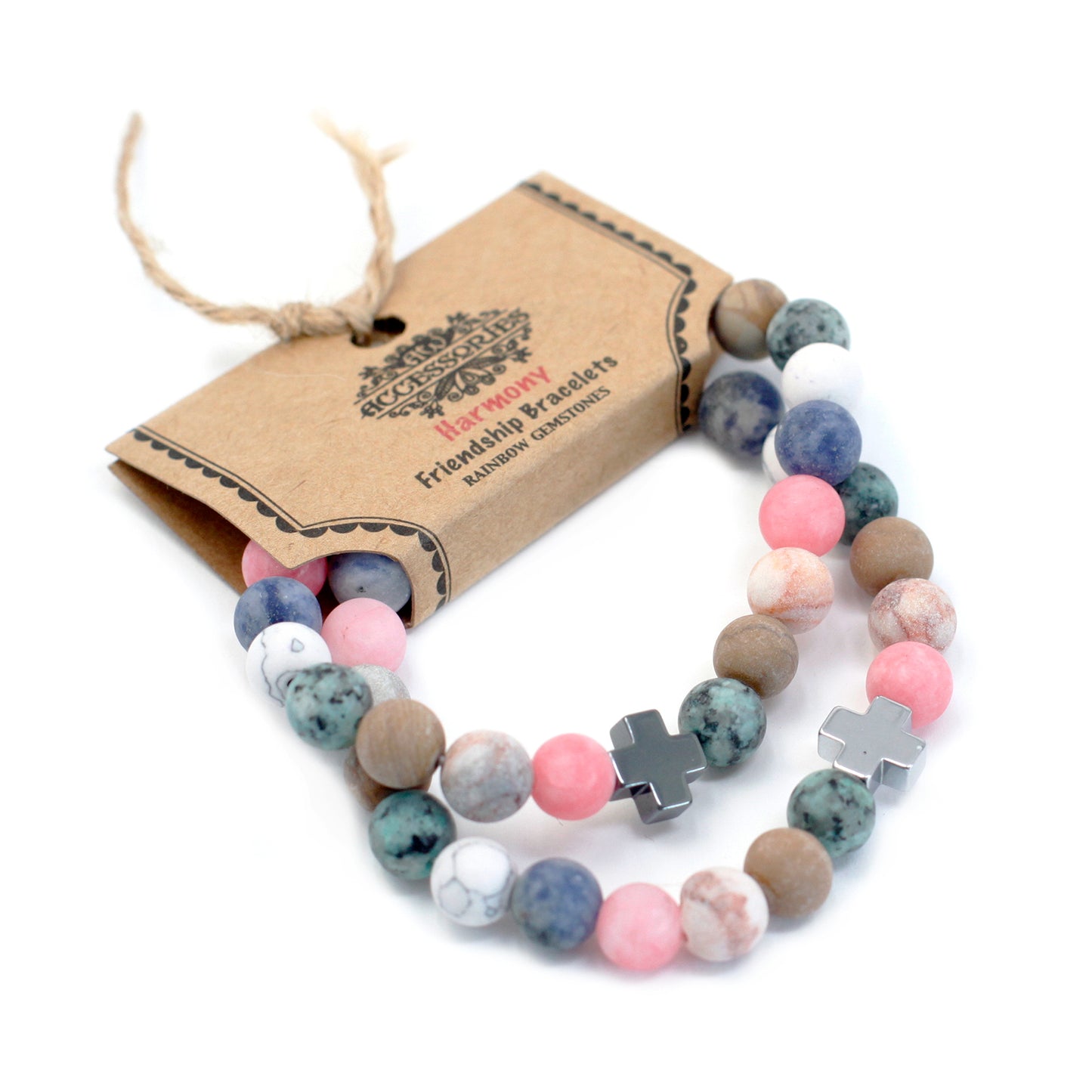 Gemstones Friendship Bracelets - Harmony - Rainbow Gemstones
