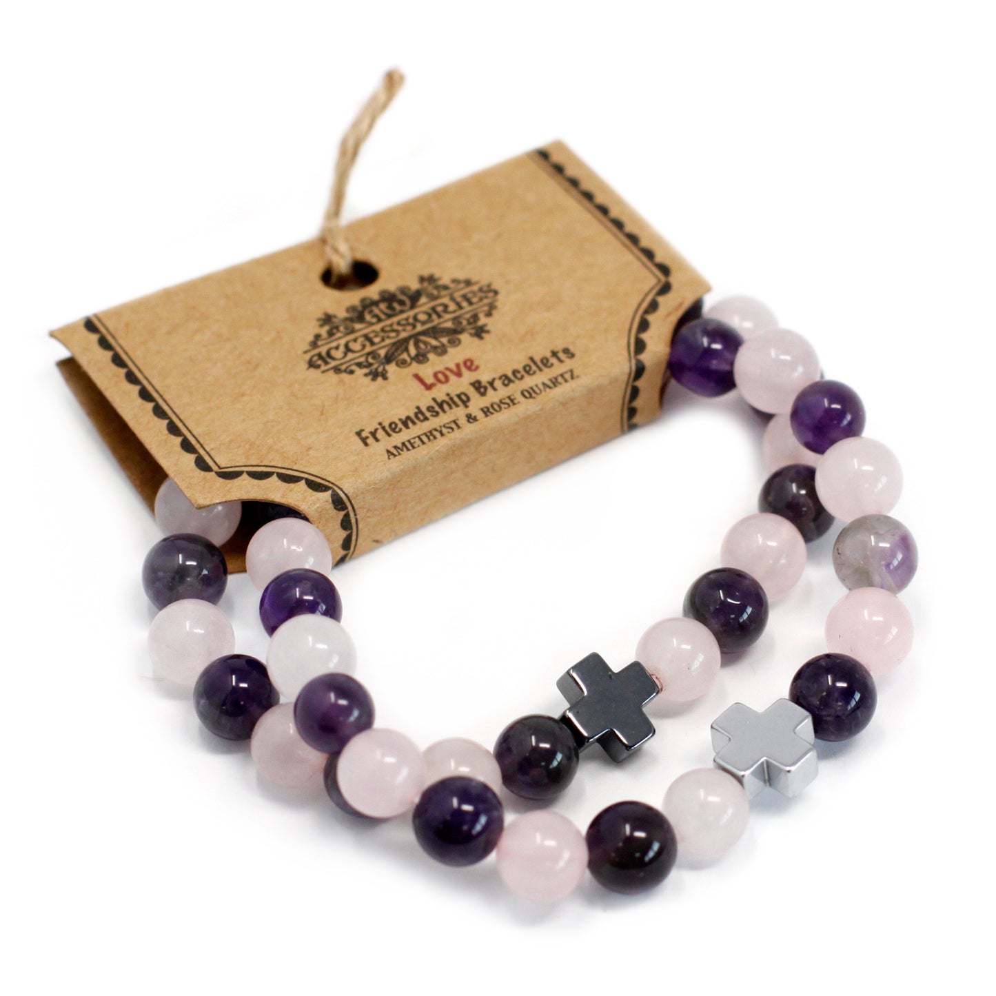 Gemstones Friendship Bracelets - Sets of 2