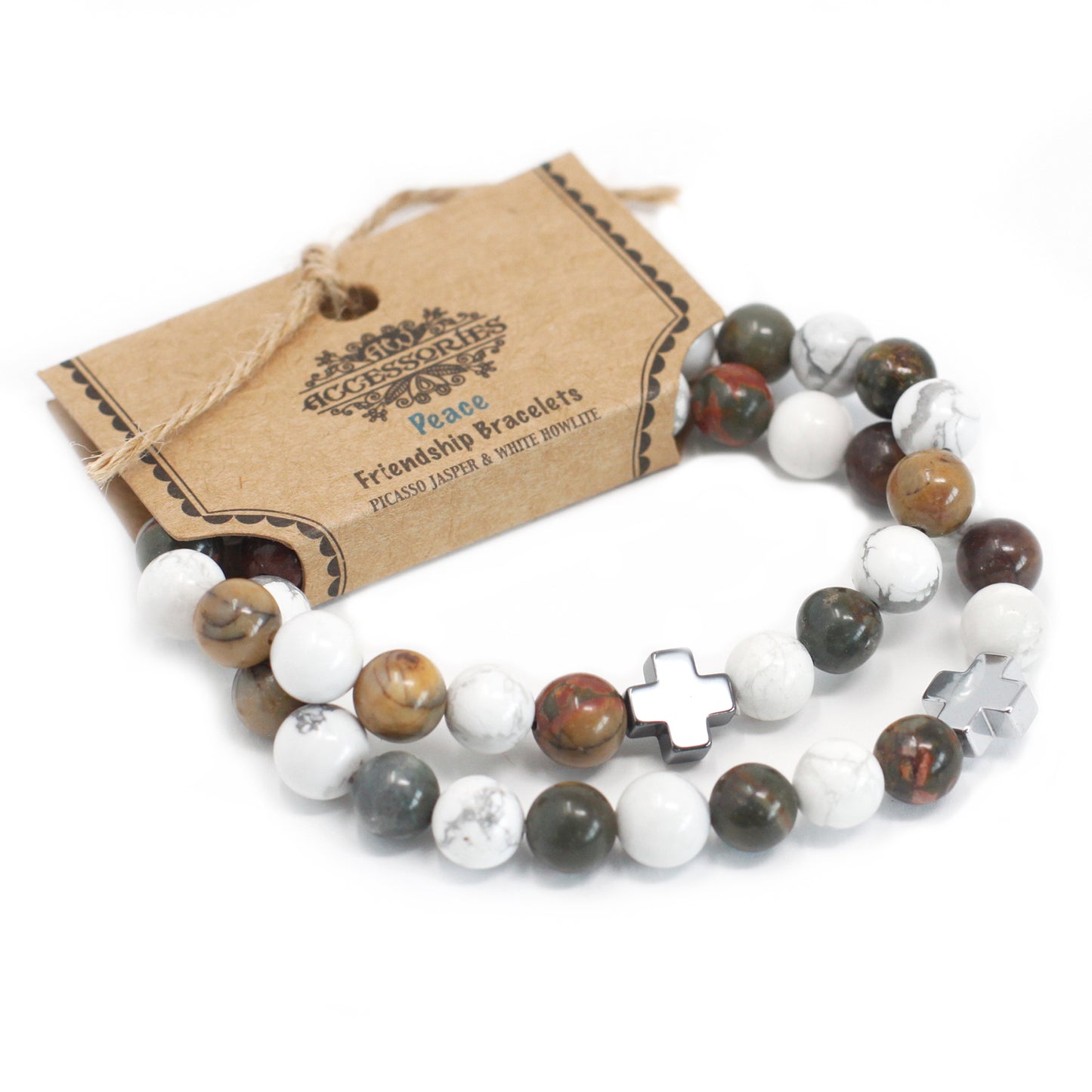 Gemstones Friendship Bracelets - Sets of 2