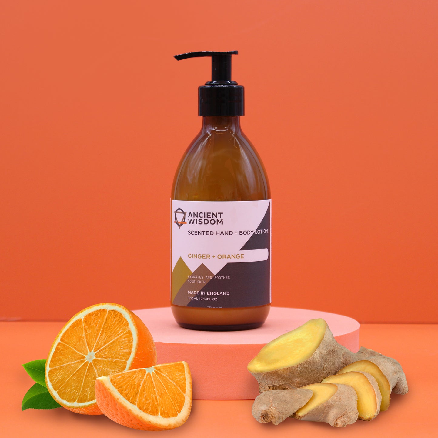 Ginger & Orange Hand & Body Lotion - 300ml - CosmicSerenityShop