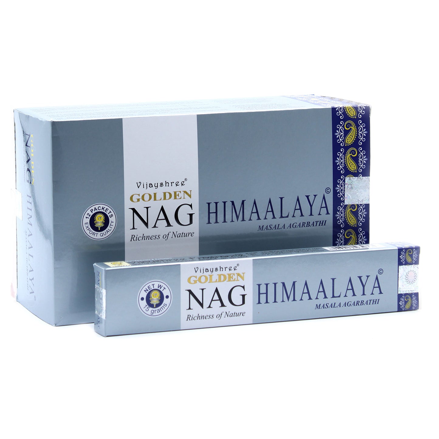 Golden Nag Champa Incense Sticks - 15g