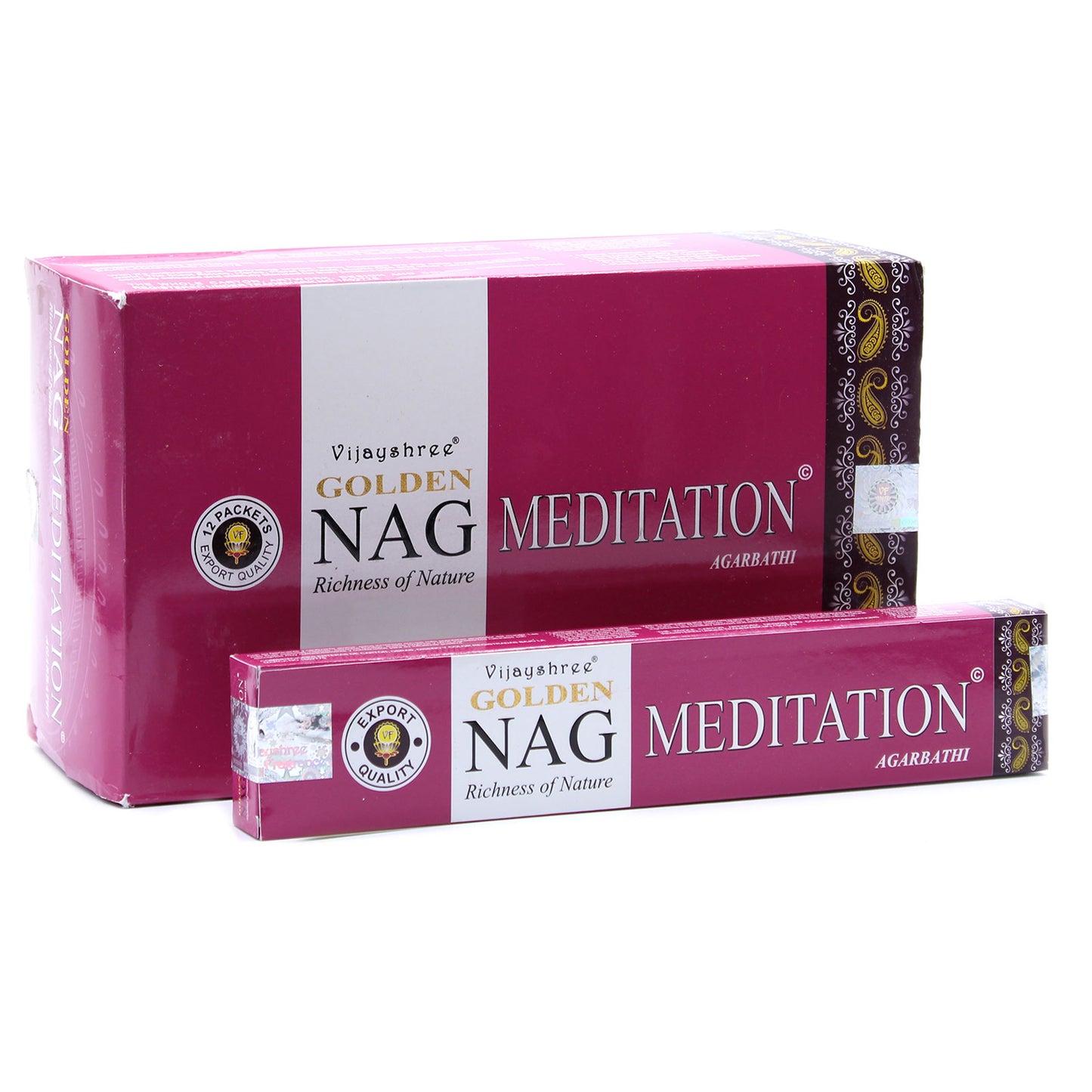 Golden Nag Champa Incense Sticks - 15g