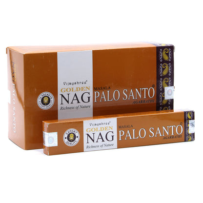 Golden Nag Champa Incense Sticks - 15g