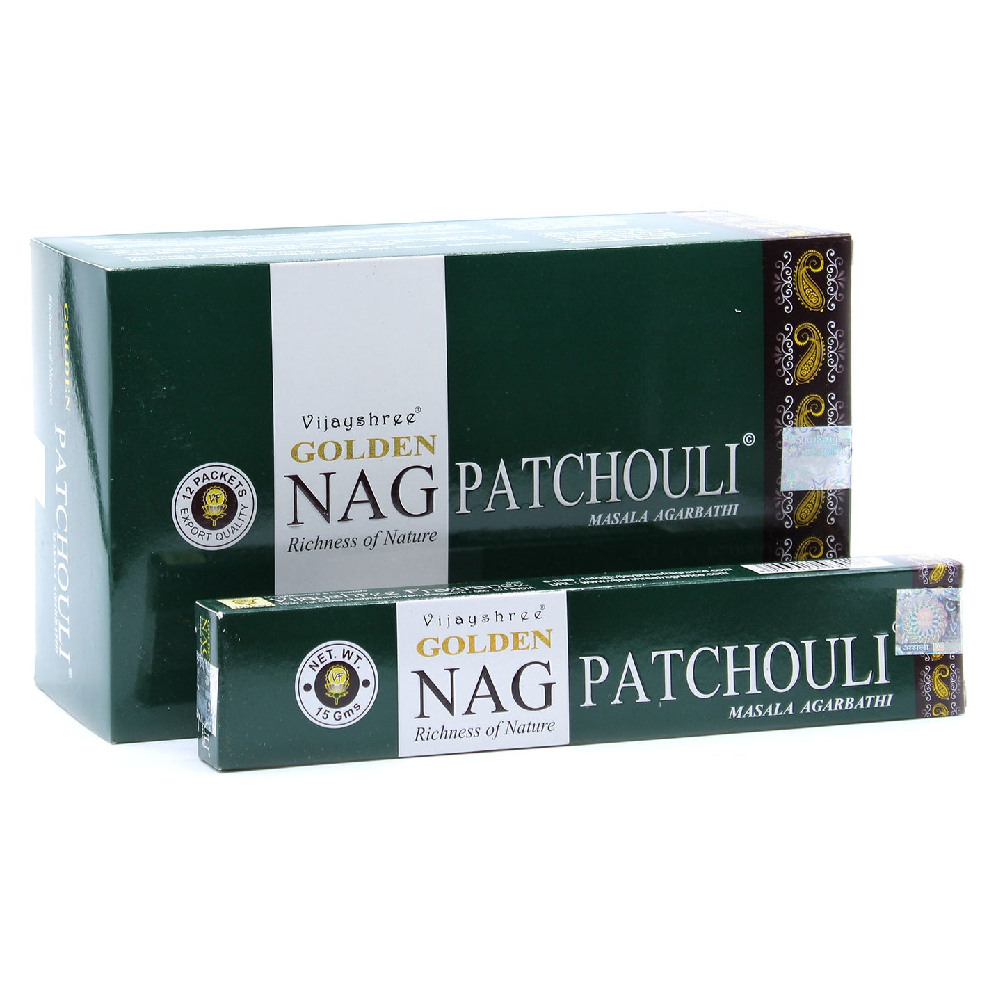 Golden Nag Champa Incense Sticks - 15g