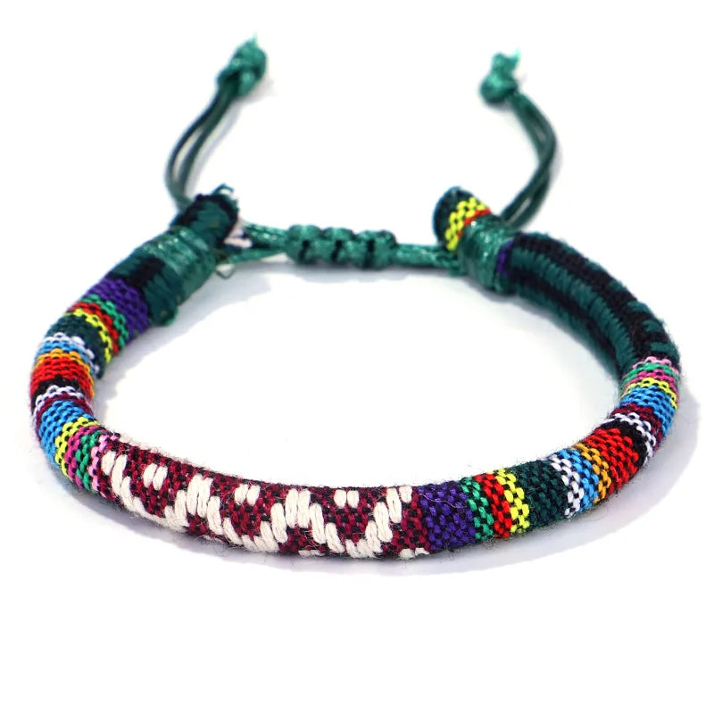 Nepalese Hand Woven Braided Boho Bracelet_11