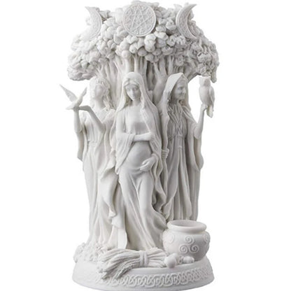 Triple Celtic Goddess Resin Statue