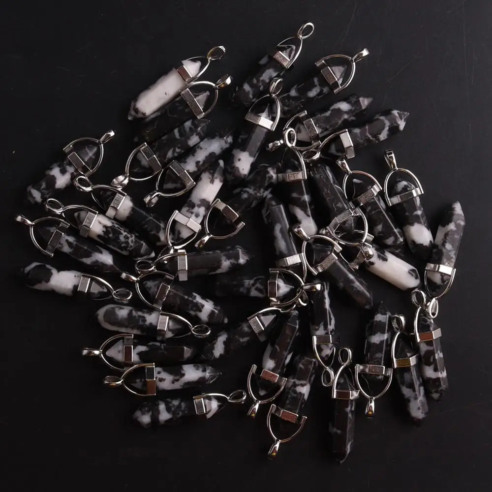 100 Pcs Factory Outlet Natural Gemstone Necklace Pendants - Cosmic Serenity Shop