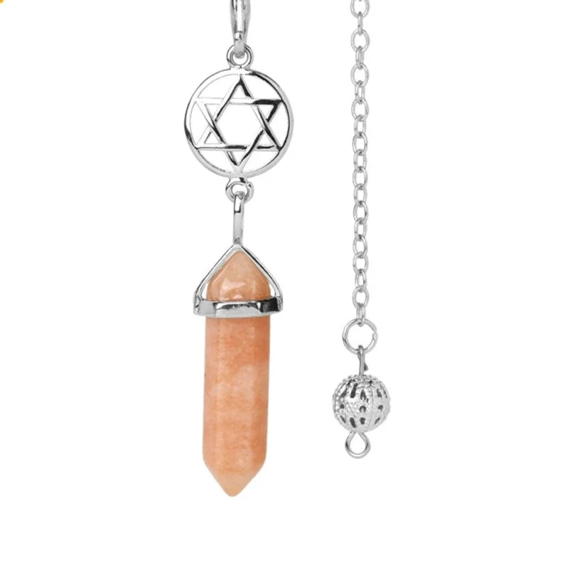 Natural Stone Crystal Pendulums 0