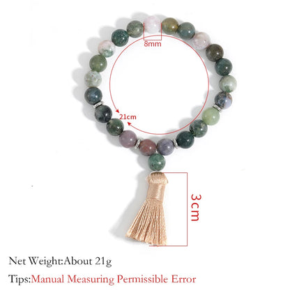 Natural Lave Onyx Handmade 108 Mala Bead Necklace and Bracelet Set - Cosmic Serenity Shop