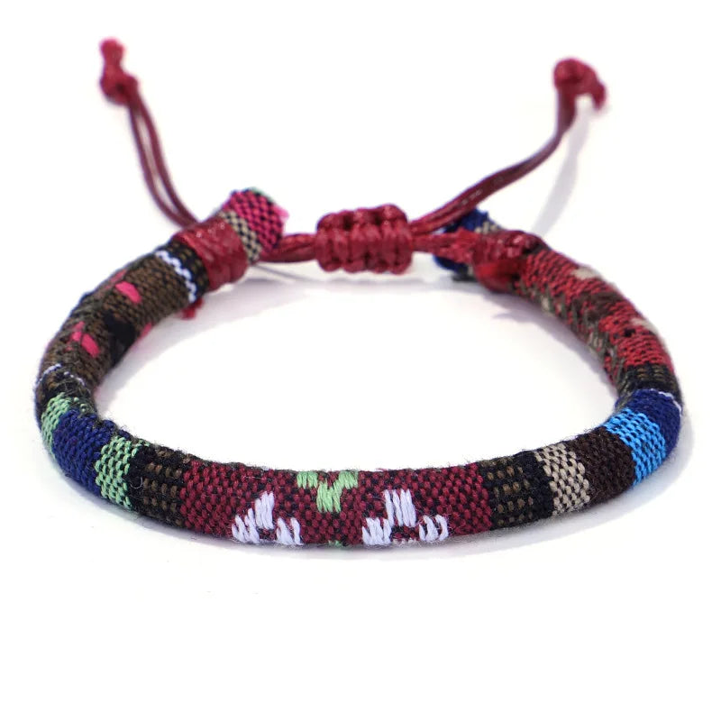 Nepalese Hand Woven Braided Boho Bracelet_9