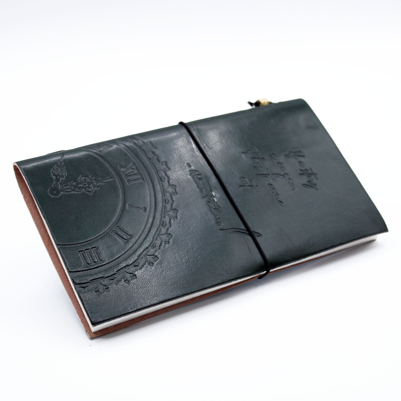 Handmade Leather Journal, If a Story is in You, Green