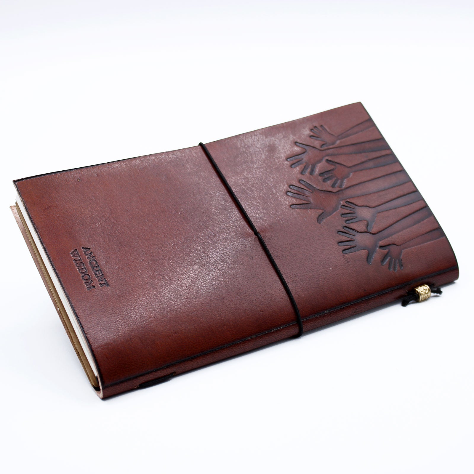 Handmade Leather Journal, True Friends, back