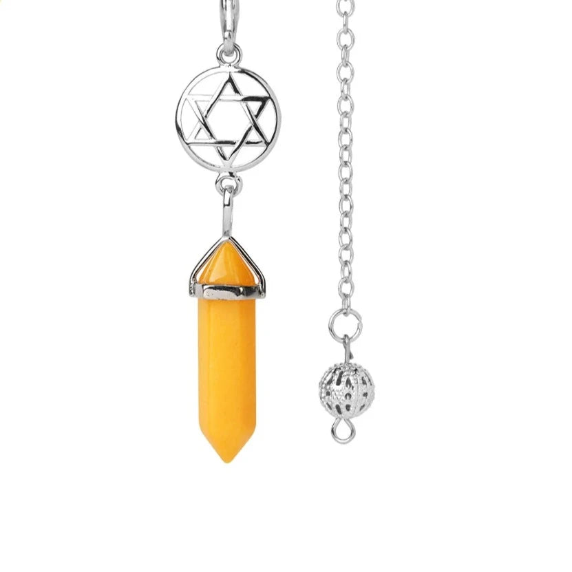 Natural Stone Crystal Pendulums _1