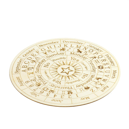 Wooden Twelve Constellation Divination Pendulum Board - CosmicSerenityShop