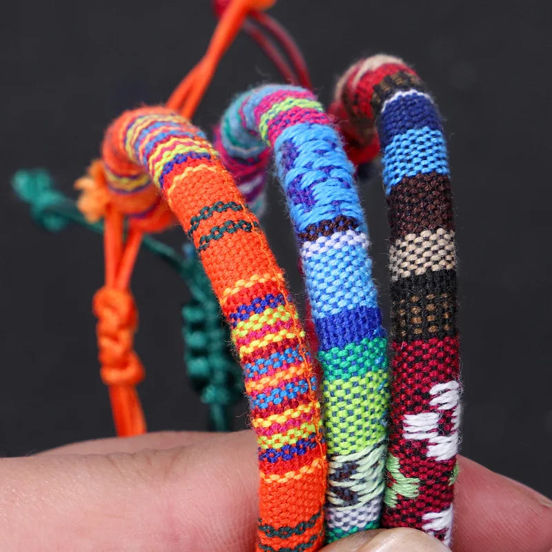 Nepalese Hand Woven Braided Boho Bracelet