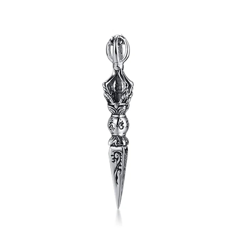 Stainless Steel Tibetan Buddhist Protection Vajra Phurba Dagger for Men - CosmicSerenityShop