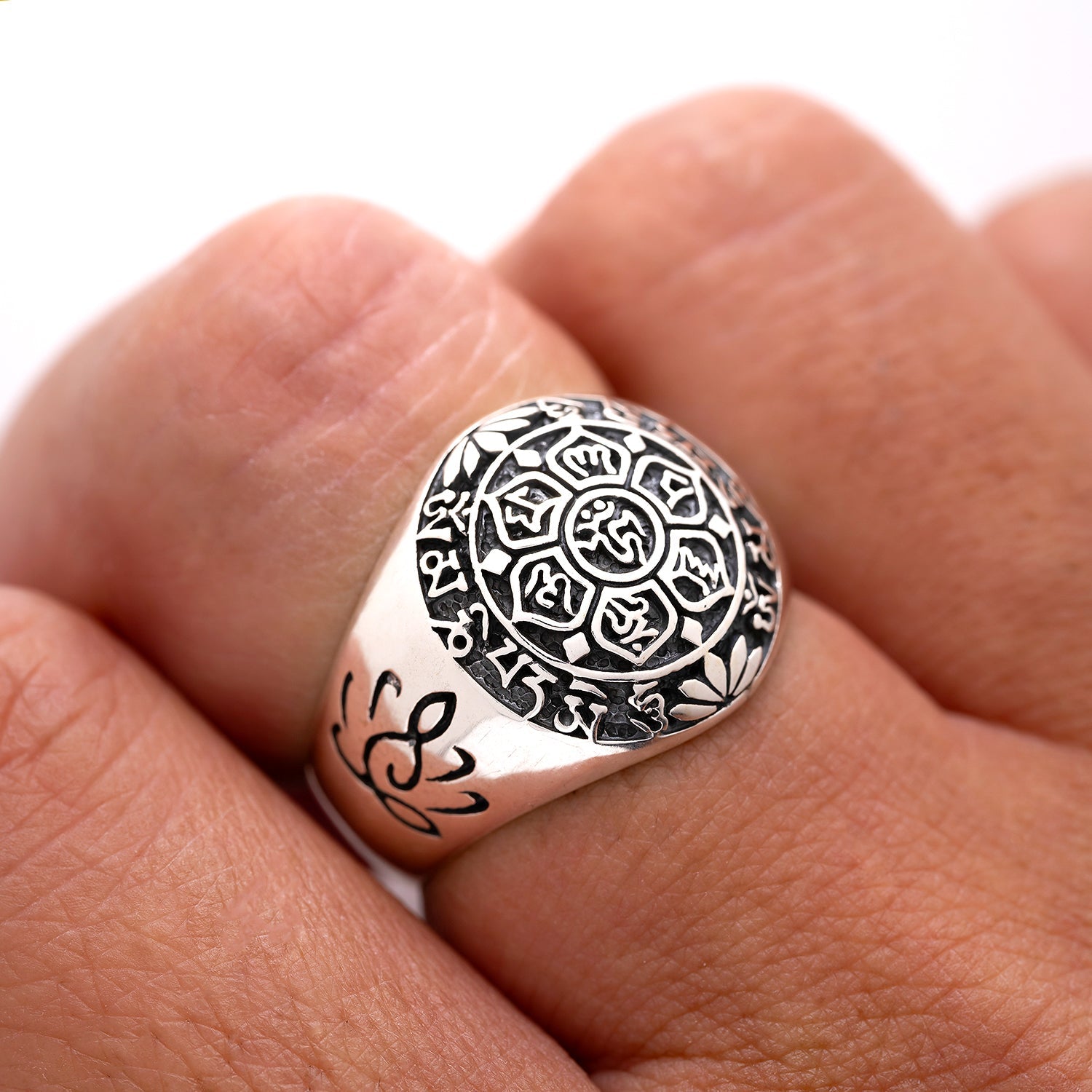 925 Sterling Silver Six Word Mantra Ring - CosmicSerenityShop