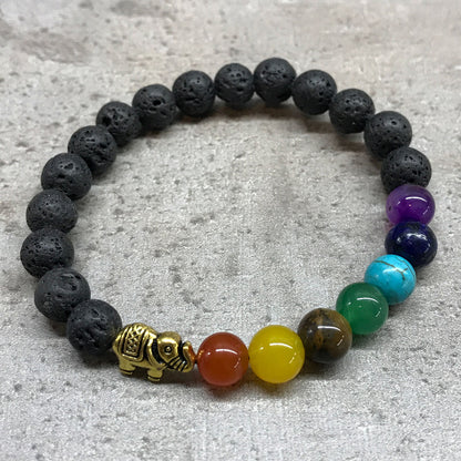 Lava Stone Gemstone Bracelets - Assortment