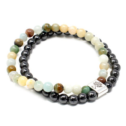 Magnetic Gemstone Bracelet - Amazonite - Cosmic Serenity Shop