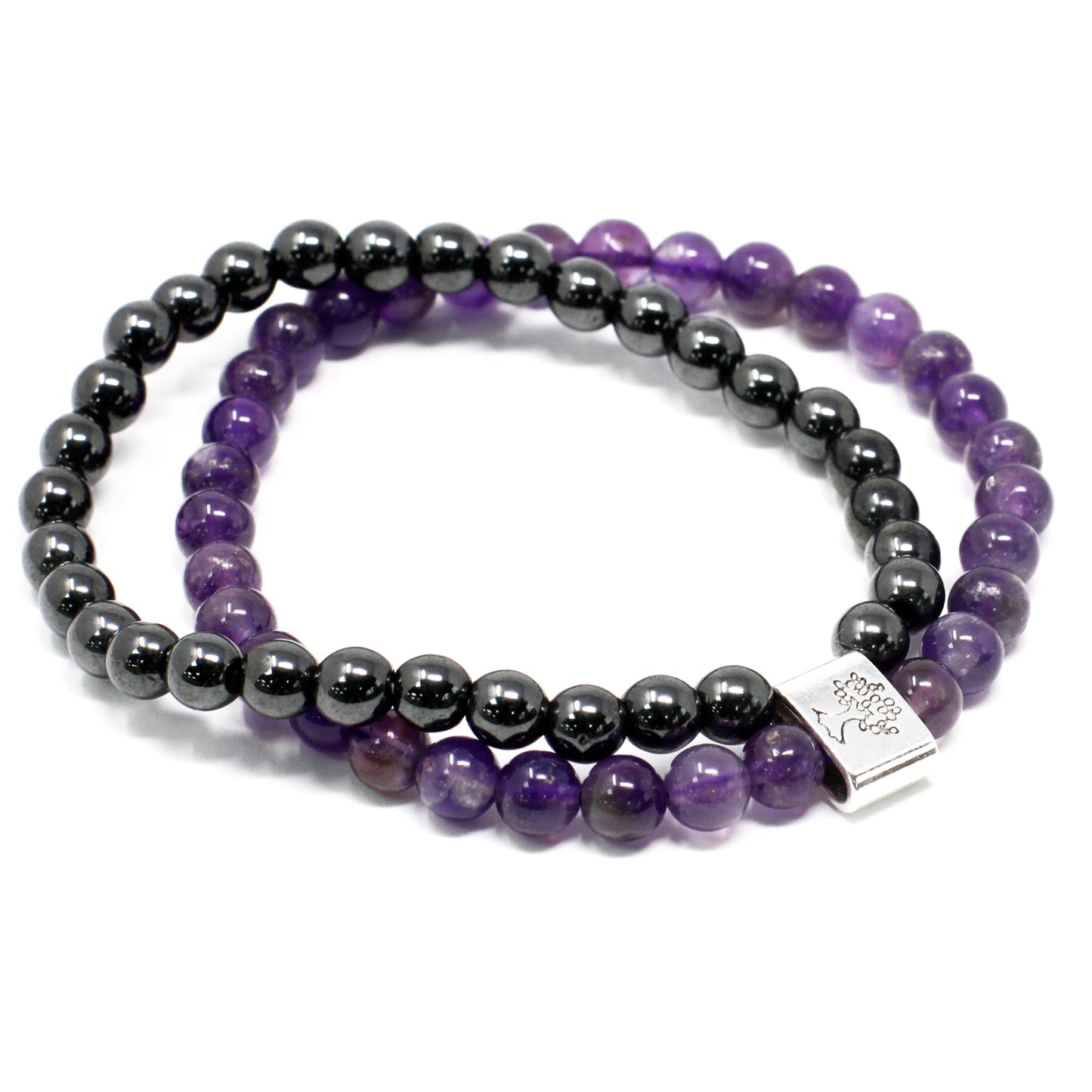 Magnetic Gemstone Bracelet - Amethyst - Cosmic Serenity Shop