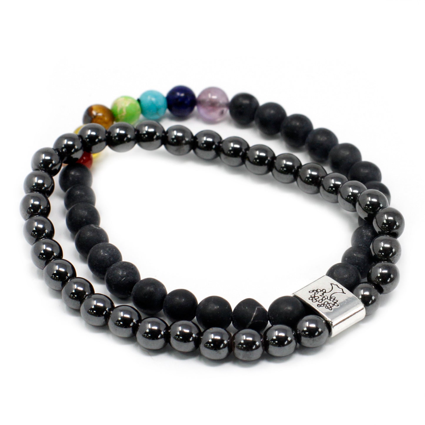 Magnetic Gemstone Bracelet - Black Stone Chakra - Cosmic Serenity Shop