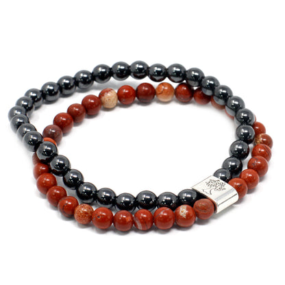 Magnetic Gemstone Bracelet - Red Stone Chakra - Cosmic Serenity Shop