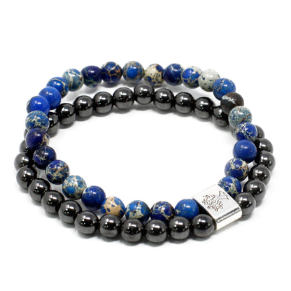 Magnetic Gemstone Bracelet - Sodalite - Cosmic Serenity Shop