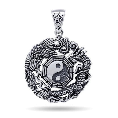 925 Sterling Silver Yin Yang Chinese Pendant - CosmicSerenityShop.com