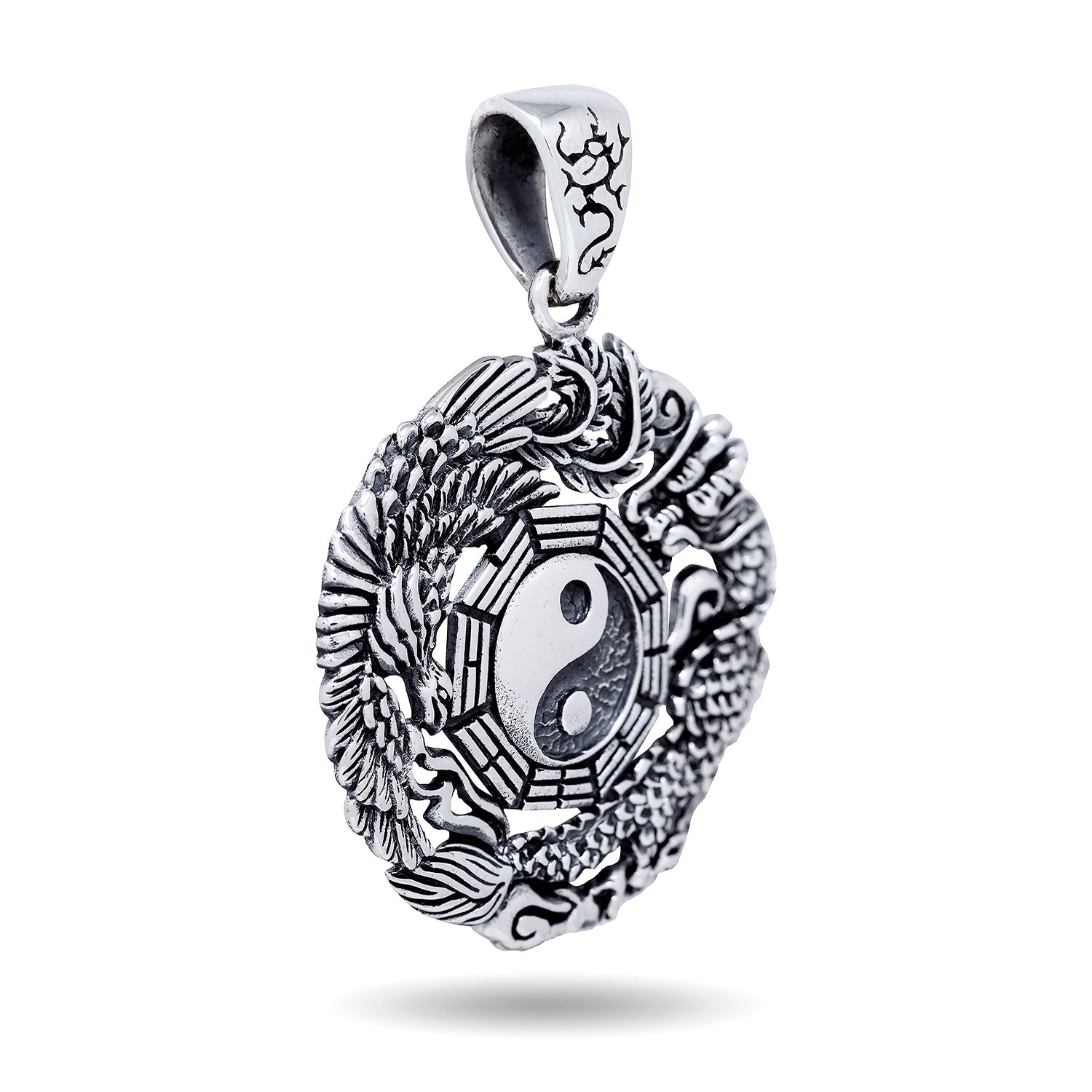 925 Sterling Silver Yin Yang Chinese Pendant - CosmicSerenityShop.com