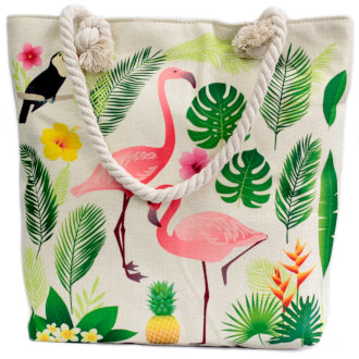 Classic Rope Handled Bags - Flamingo+ - Cosmic SerenityShop