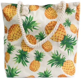 Classic Rope Handled Bags - Pineapples - Cosmic SerenityShop