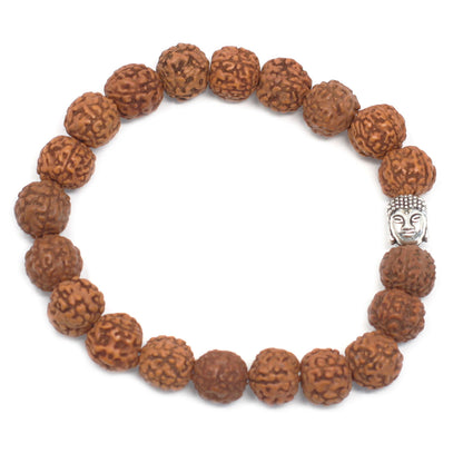 Rudraksha Bead Bracelets - Brown - Cosmic Serenity Shop