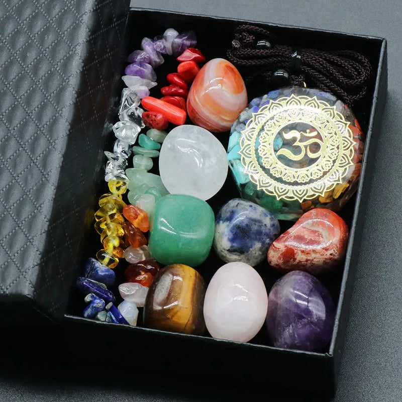 12 Chakra Healing Natural Crystal Stone Sets - Assortment - CosmicSerenityShop