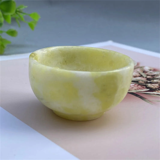 Natural Stone Jade Crystal Bowls - CosmicSerenityShop