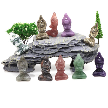 1.6" Yoga Pose Crystal Goddess Figures - Cosmic Serenity Shop