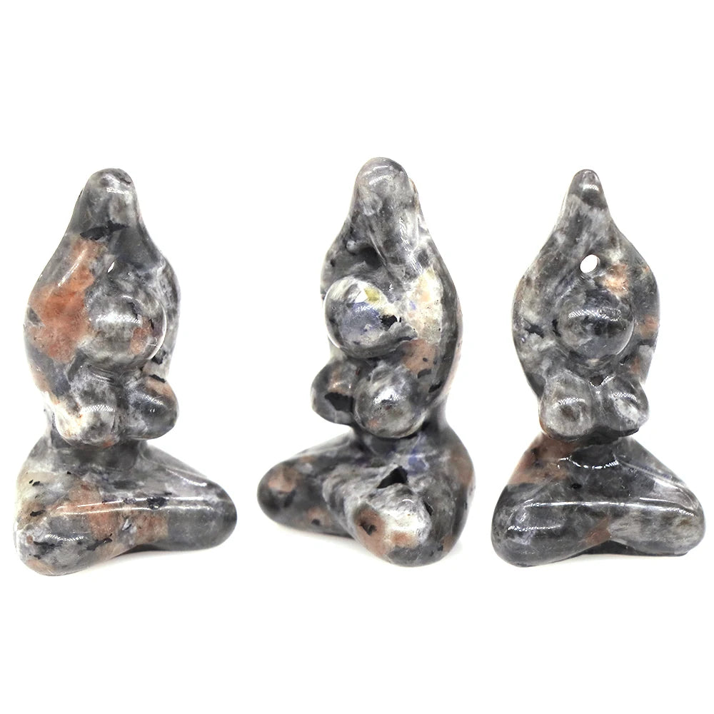 1.6" Yoga Pose Crystal Goddess Figures - Cosmic Serenity Shop