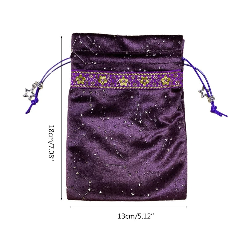 Velvet Tarot Oracle Cards Runes Storage Bags, Assortment - CosmicSerenityShop