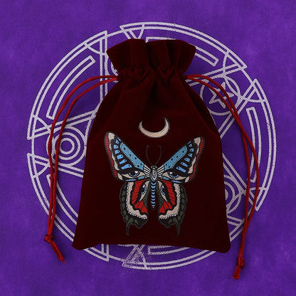 Velvet Drawstring Tarot Card Storage Bag - Cosmic Serenity Shop