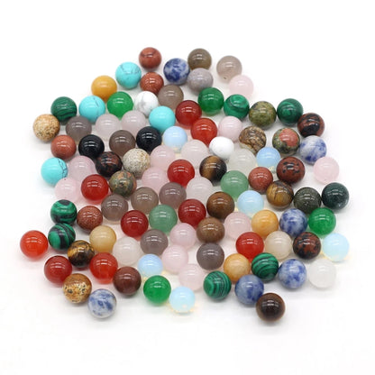 Natural Stone Crystal Spheres - 20 Pcs - Cosmic Serenity Shop