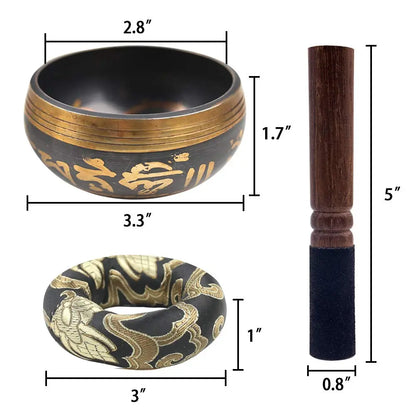 Tibetan Lotus Singing Bowl Set - Cosmic Serenity Shop