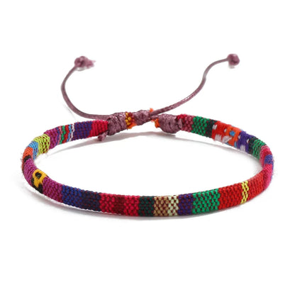 Bohemian Nepal Woven Fabric Bracelet for Men - CosmicSerenityShop