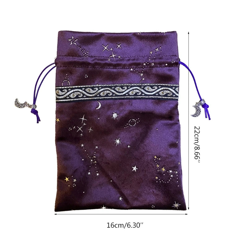 Velvet Tarot Oracle Cards Runes Storage Bags, Assortment - CosmicSerenityShop