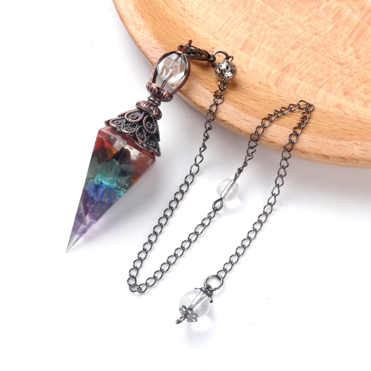 7 Chakra Healing Crystal Dowsing Pendulums - Cosmic Serenity Shop