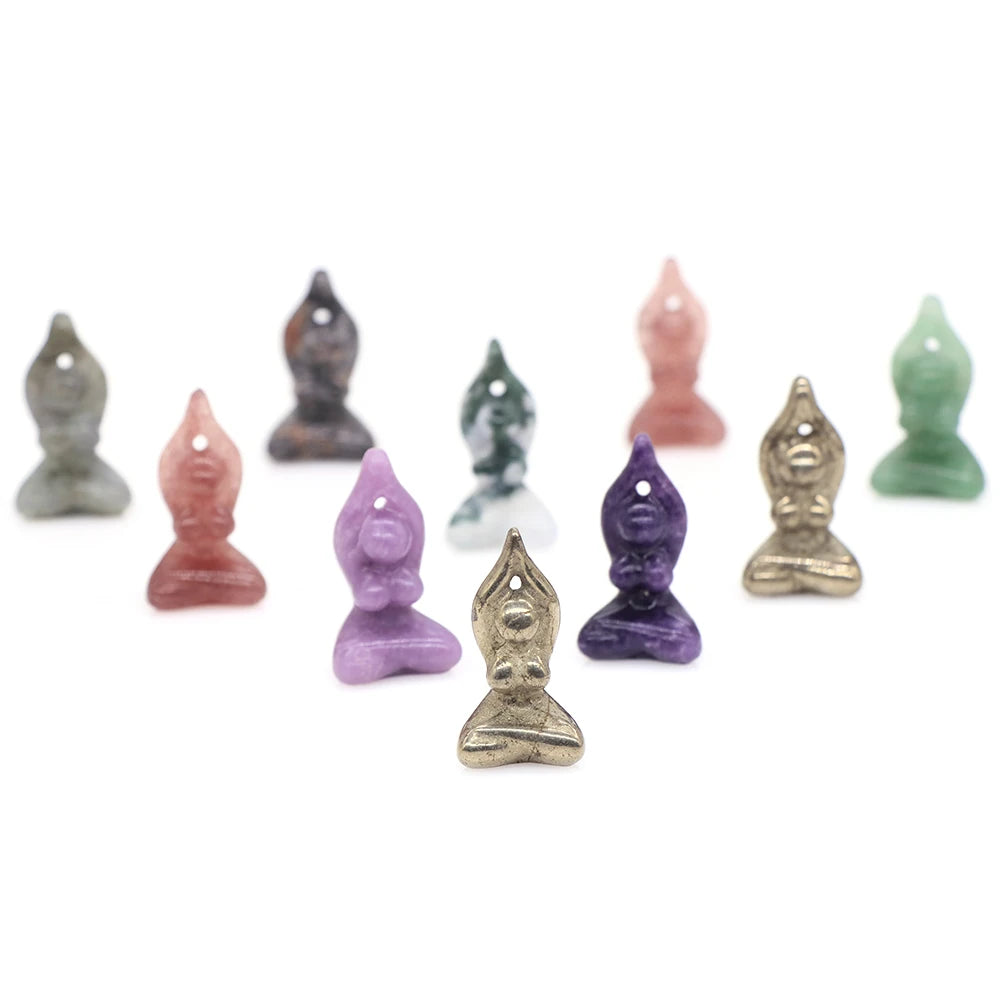 1.6" Yoga Pose Crystal Goddess Figures - Cosmic Serenity Shop