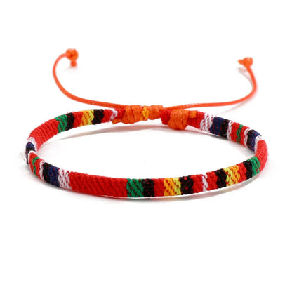 Bohemian Nepal Woven Fabric Bracelet for Men - CosmicSerenityShop