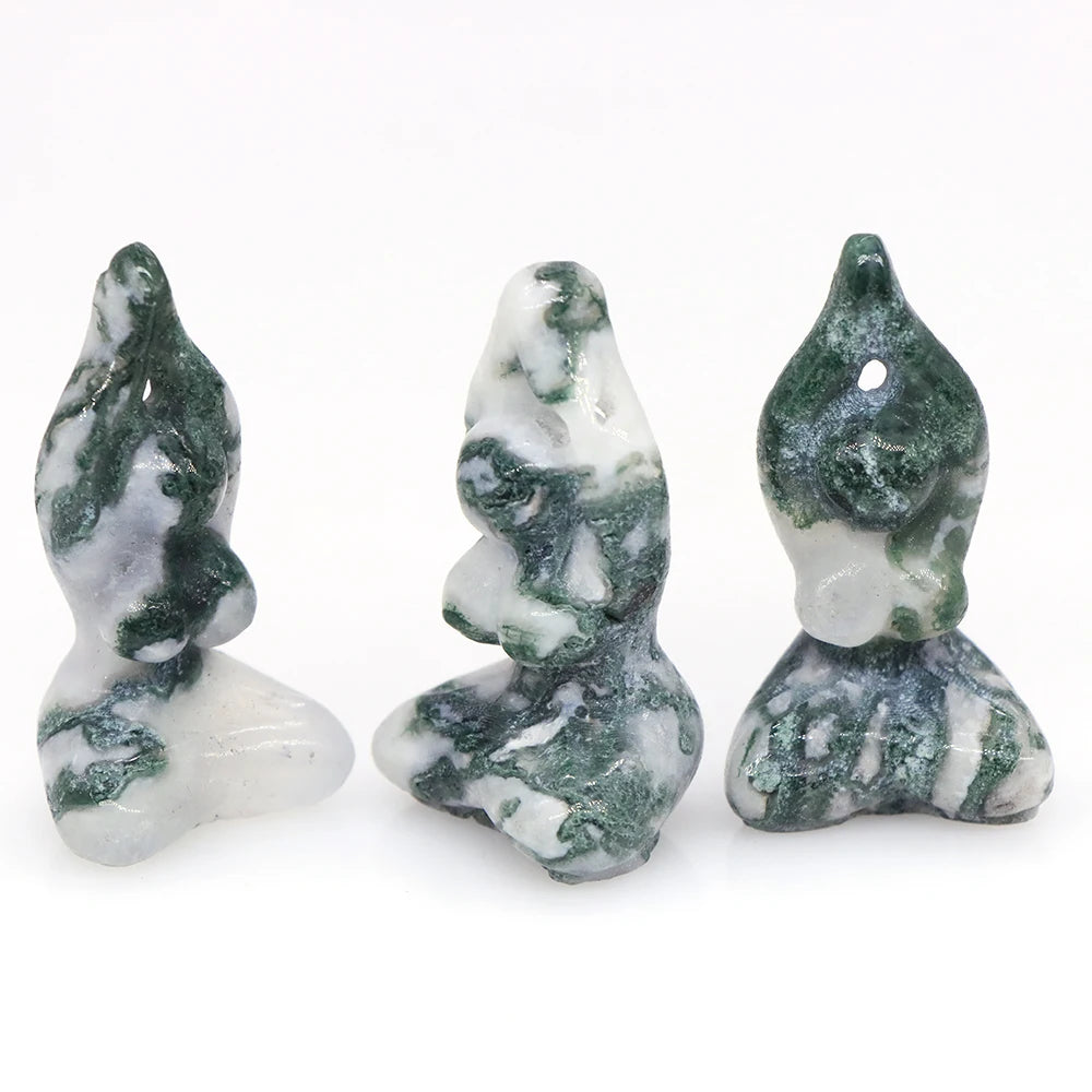 1.6" Yoga Pose Crystal Goddess Figures - Cosmic Serenity Shop