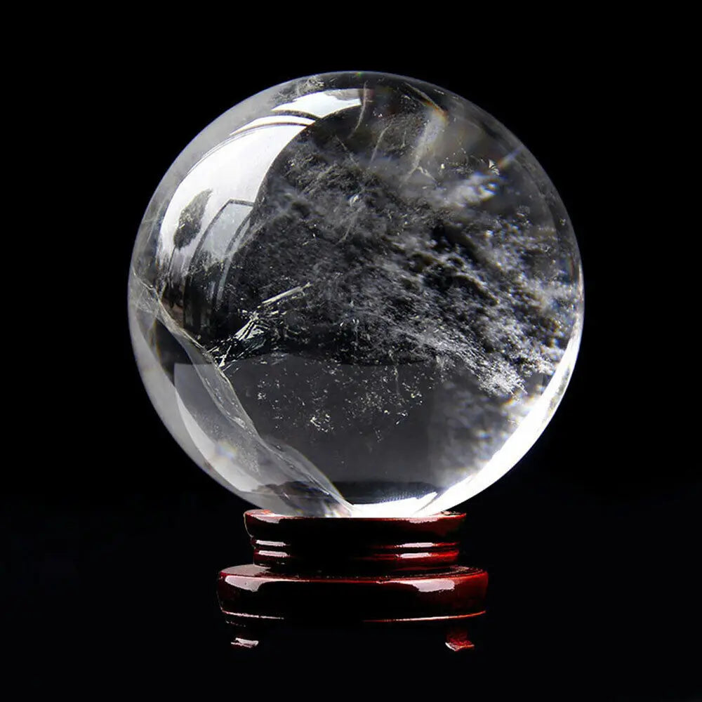 Natural Clear Quartz Crystal Sphere - Cosmic Serenity Shop