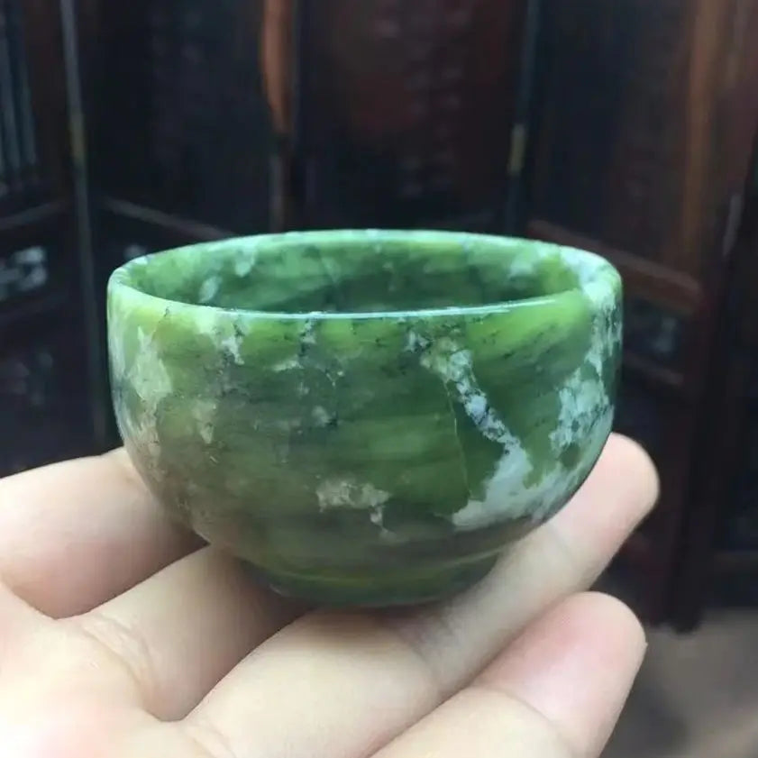 Natural Stone Jade Crystal Bowls - CosmicSerenityShop