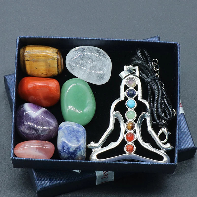 10 Chakra Healing Natural Crystal Stone Sets - Assortment - CosmicSerenityShop
